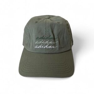 Adidas Women’s Saturday 2.0 Plus Green Baseball Hat w/ logo in script